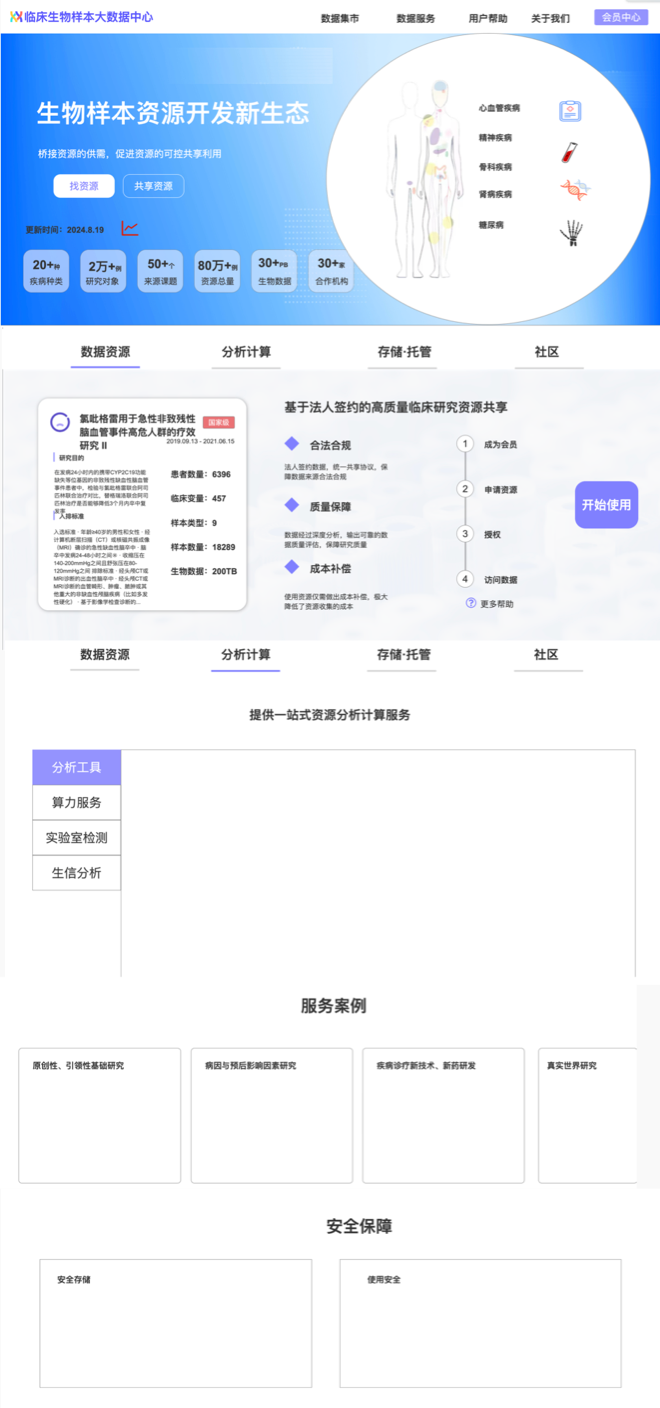 生物樣本網站設計,醫(yī)療門戶網站設計