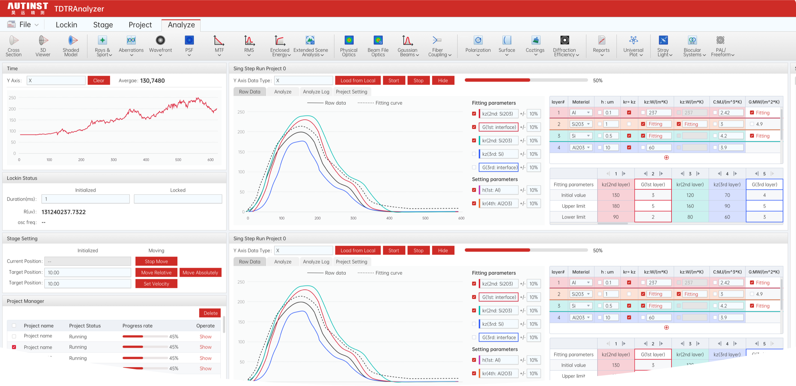 激光測量系統軟件UI設計案例-昊遠精測軟件系統界面設計-蘭亭妙微UI設計公司